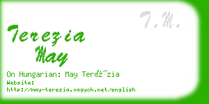 terezia may business card
